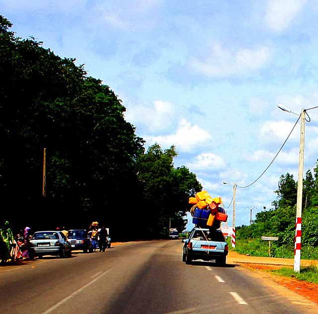 Car stacked high