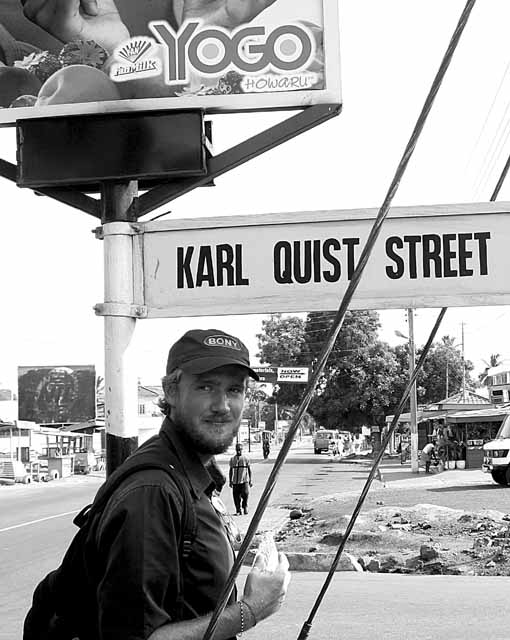 Karl's street in Accra