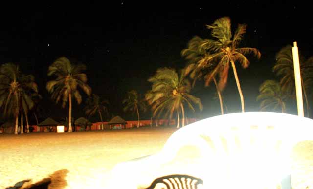 Ada Foah at night