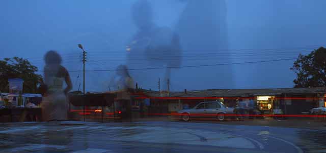 Ghosts at dusk in Ho