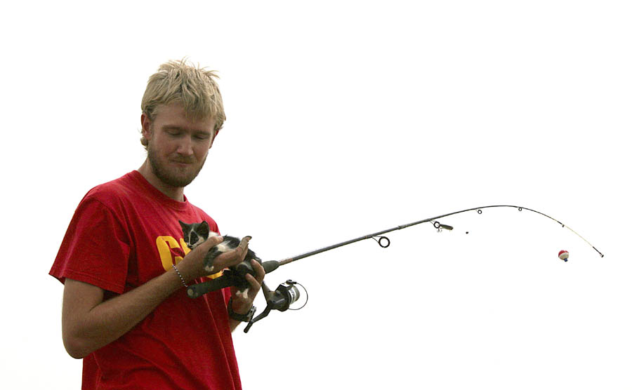 Fishin' and cat