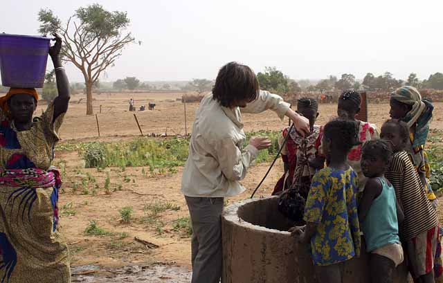 Pulling water